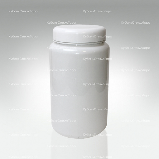 Банка 2 л (100) пластик белая с крышкой (Б-Б-2000) оптом и по оптовым ценам в Севастополе