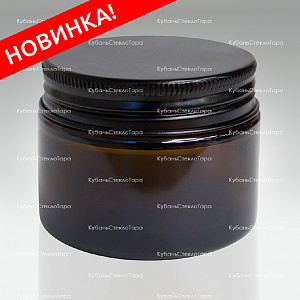 0,050 ТВИСТ коричневая банка стеклянная с черной алюминиевой крышкой оптом и по оптовым ценам в Севастополе