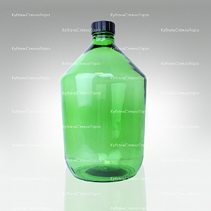 Бутыль 10,0 л Казацкий (зеленый) стеклянный оптом и по оптовым ценам в Севастополе