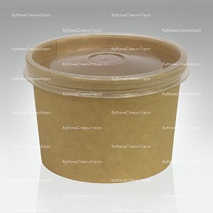 Упаковка для супа 230 мл с пластиковой крышкой оптом и по оптовым ценам в Севастополе