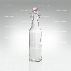 Бутылка «Бугельная» 0,500 л. (прозрачная) стеклянная с пробкой оптом и по оптовым ценам в Севастополе