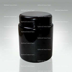 Банка 1 л (100) пластик черная с крышкой (Б-Ч-1000) оптом и по оптовым ценам в Севастополе