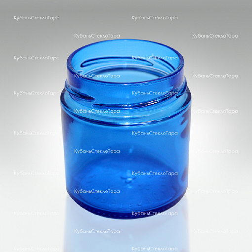 Стеклобанка 0,200  ТВИСТ (66)  Deep (синяя) банка стеклянная КСТ оптом и по оптовым ценам в Севастополе