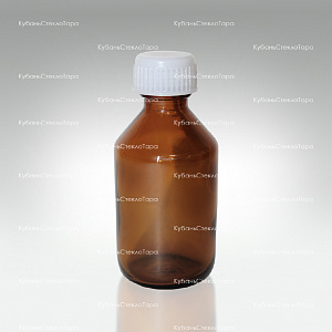 Флакон стеклянный ТВИСТ 50 см3 коричневый (пробка + крышка) оптом и по оптовым ценам в Севастополе