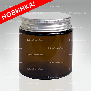 0,100 ТВИСТ коричневая банка стеклянная с серебряной алюминиевой крышкой оптом и по оптовым ценам в Севастополе
