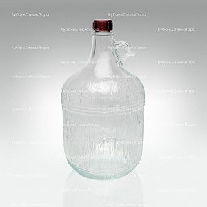 Винная бутылка 5 л "Дария" стекло с крышкой (38) оптом и по оптовым ценам в Севастополе