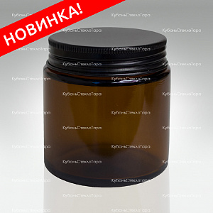 0,100 ТВИСТ коричневая банка стеклянная с черной алюминиевой крышкой оптом и по оптовым ценам в Севастополе
