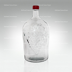 Винная бутылка 5 л (38) стекло с крышкой оптом и по оптовым ценам в Севастополе