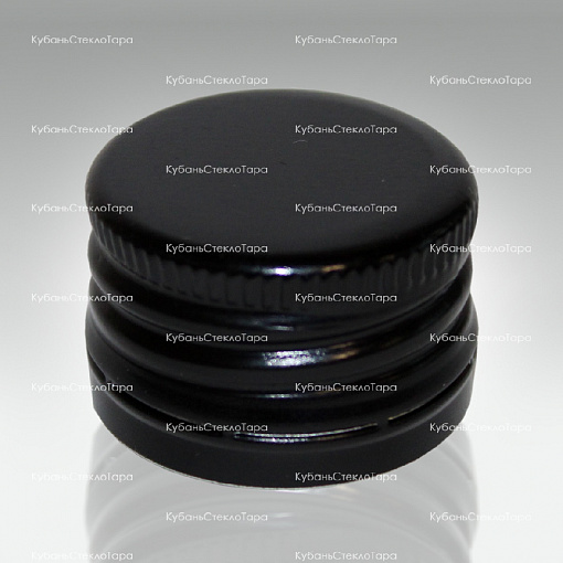 Колпачок алюминиевый с резьбой (25*17) черный в Севастополе оптом и по оптовым ценам