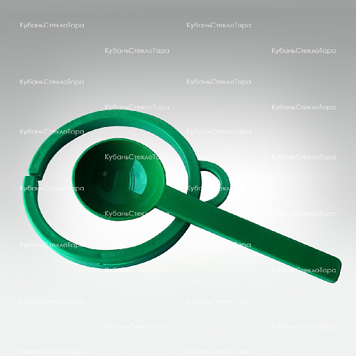 Кольцо и ложка на банку зеленые (82) оптом и по оптовым ценам в Севастополе