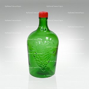 Винная бутылка 3 л (38) зеленая стекло оптом и по оптовым ценам в Севастополе