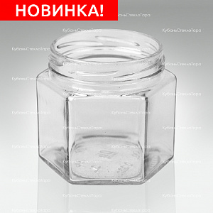 Стеклобанка 0,360 ТВИСТ (82) "Шестигранка" банка стеклянная оптом и по оптовым ценам в Севастополе
