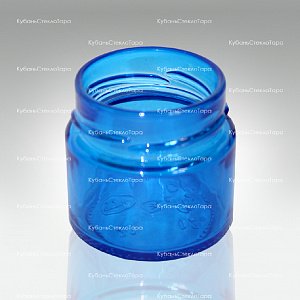 Стеклобанка 0,100 ТВИСТ (58) Deep Ровная (синяя) банка стеклянная оптом и по оптовым ценам в Севастополе