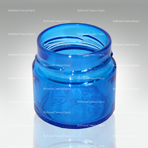 Стеклобанка 0,100 ТВИСТ (58) Deep Ровная (синяя) банка стеклянная оптом и по оптовым ценам в Севастополе