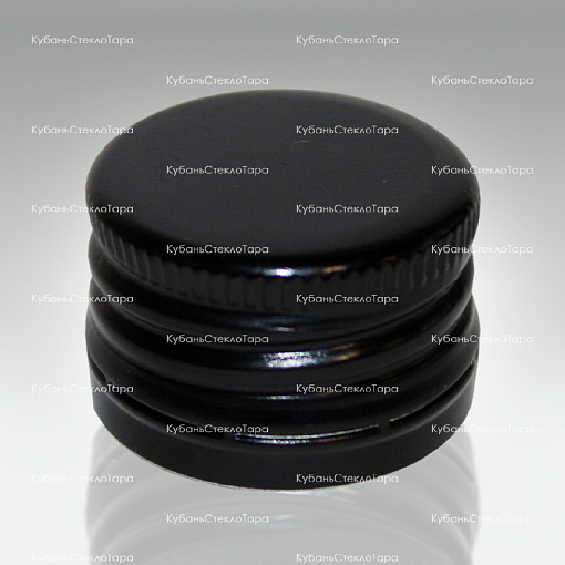 Колпачок алюминиевый с резьбой (28*18) черный в Севастополе оптом и по оптовым ценам
