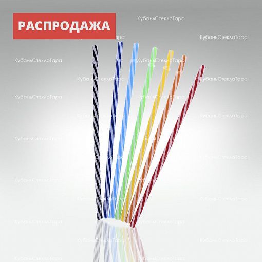 Трубочка пластиковая для напитков (цветные полосы) оптом и по оптовым ценам в Севастополе