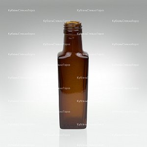Бутылка 0,100  Гранит ВИНТ (28) Коричневая стекло оптом и по оптовым ценам в Севастополе
